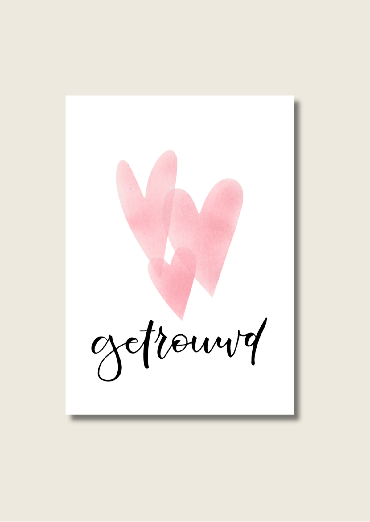 Wenskaart - Getrouwd