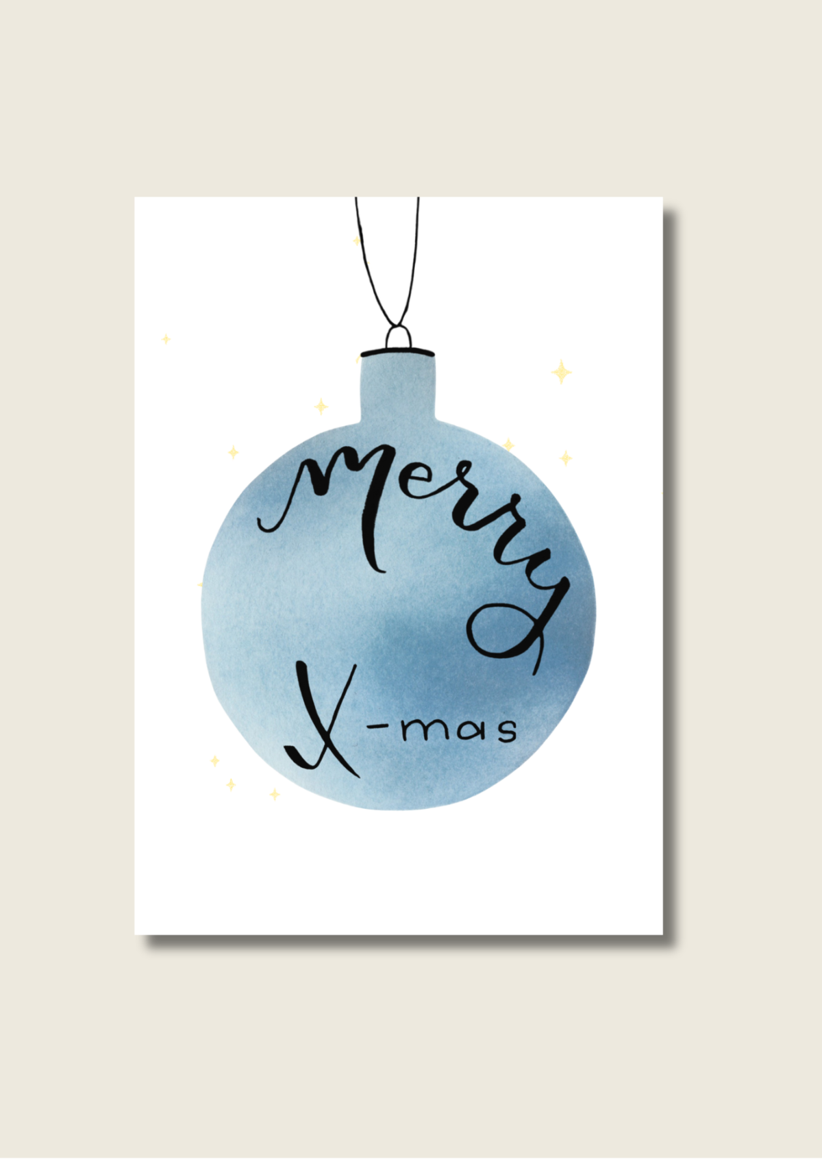 Kerstkaarten kerstsymbolen - Los of als set