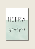 Wenskaart - Hoera een jongen