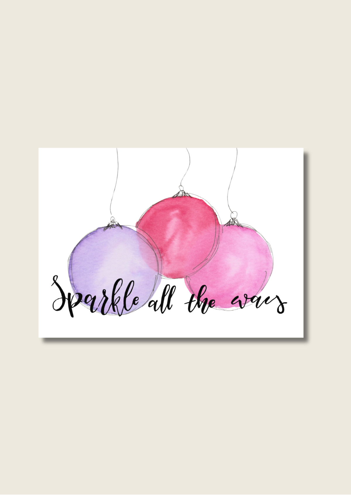 Kerstkaarten kerstillustraties - Los of als set
