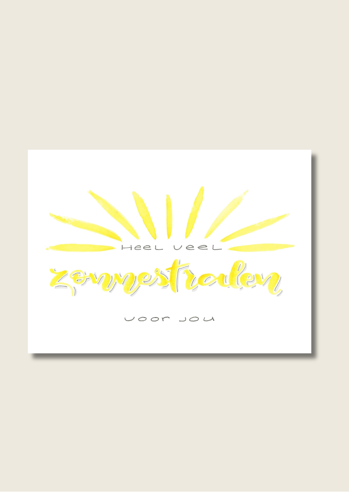 Handlettering wenskaarten - Los of als set