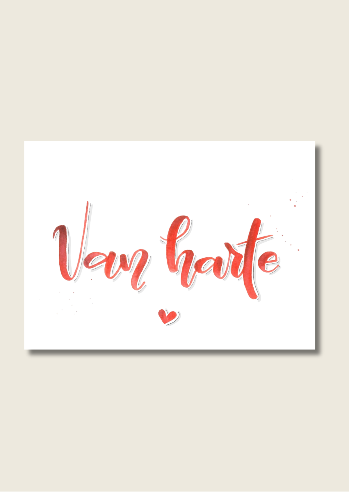 Handlettering wenskaarten - Los of als set