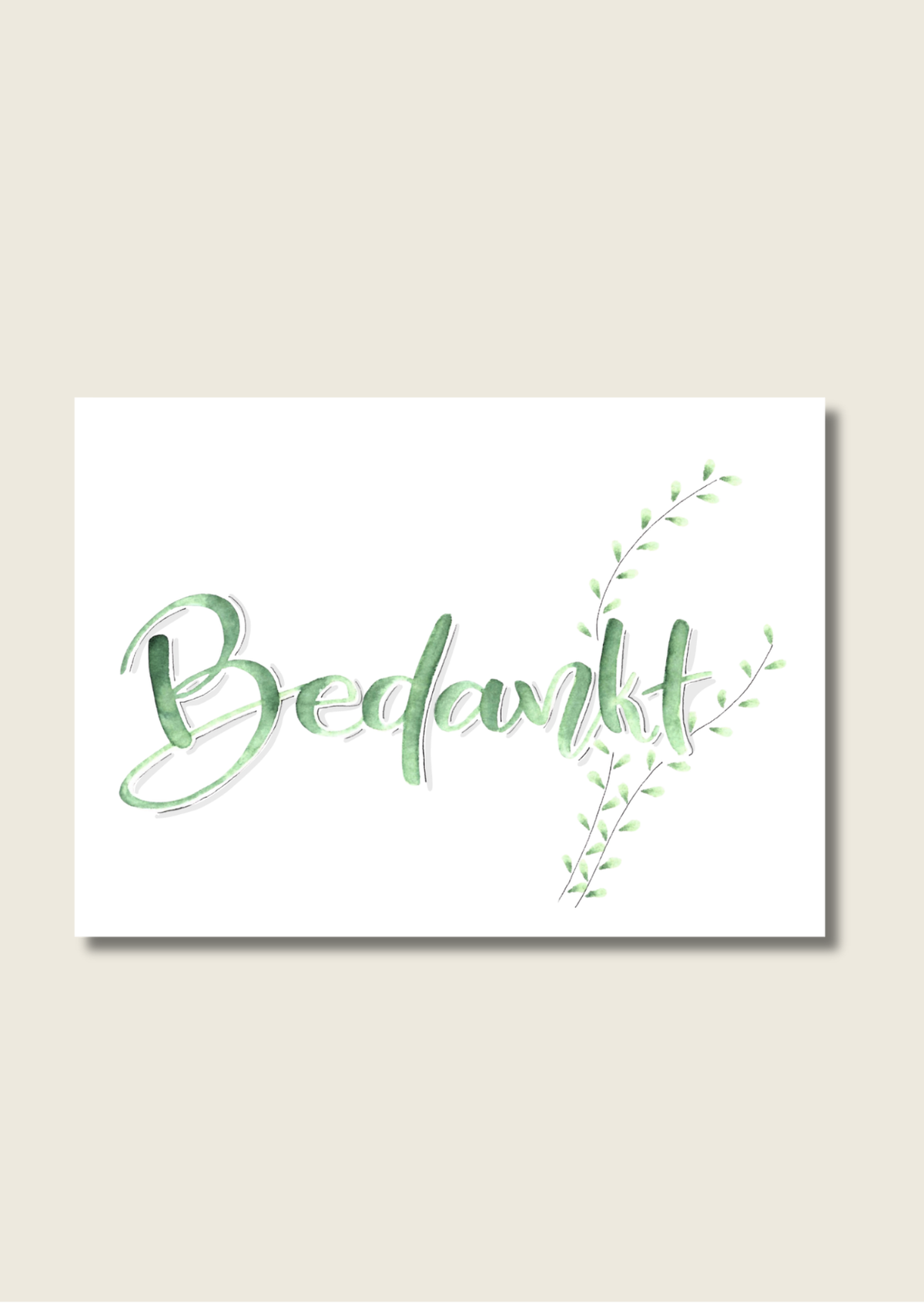Handlettering wenskaarten - Los of als set