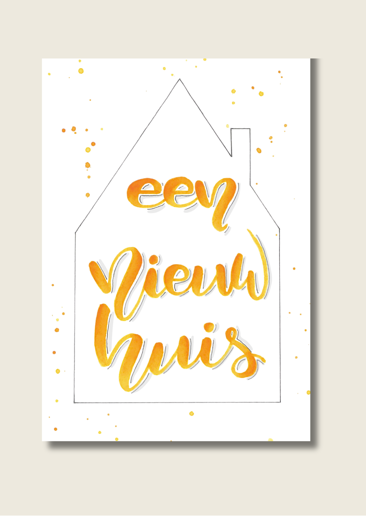Handlettering wenskaarten - Los of als set