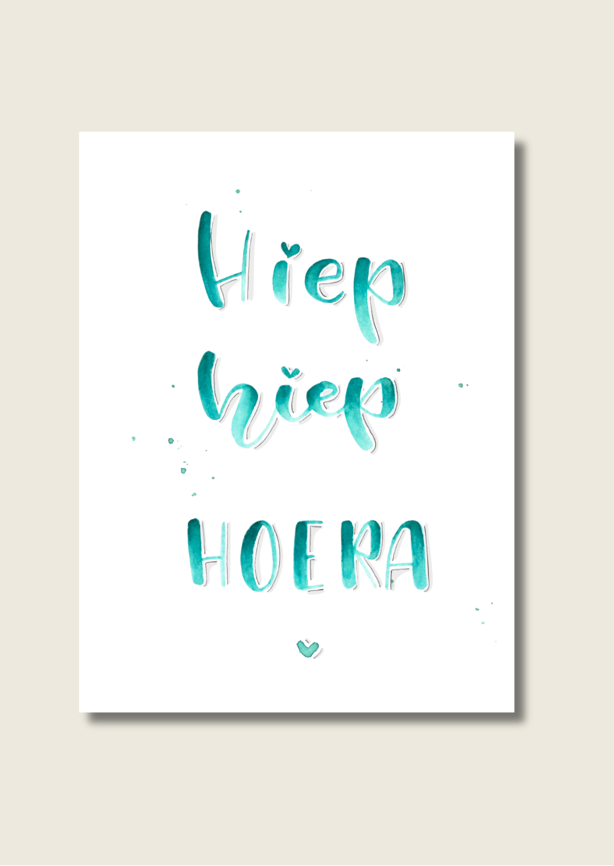 Handlettering wenskaarten - Los of als set