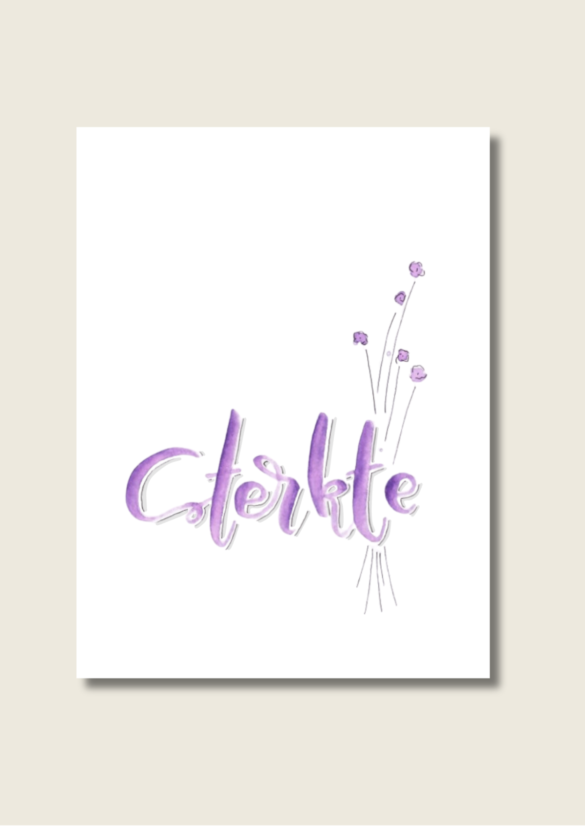 Handlettering wenskaarten - Los of als set