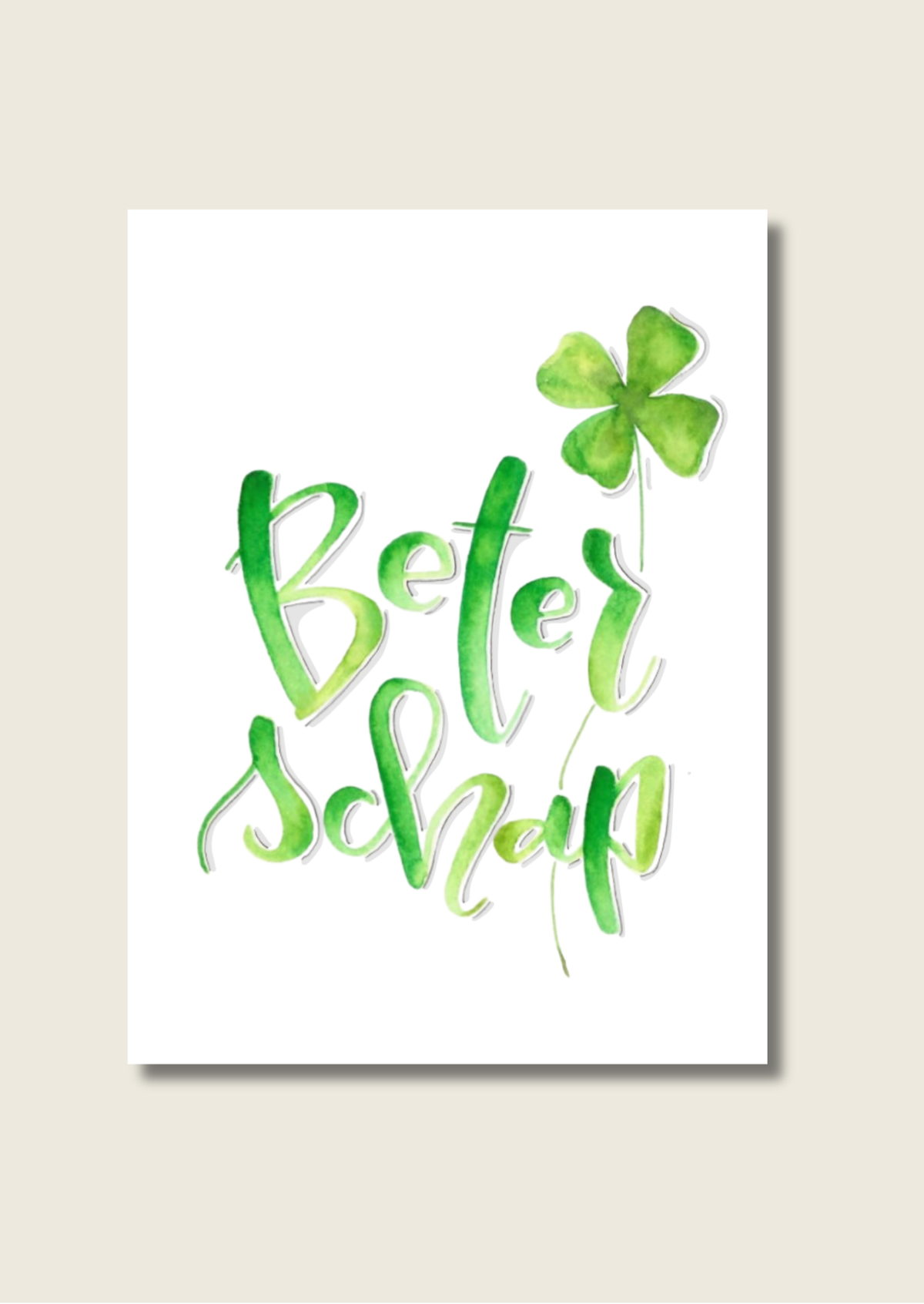 Handlettering wenskaarten - Los of als set