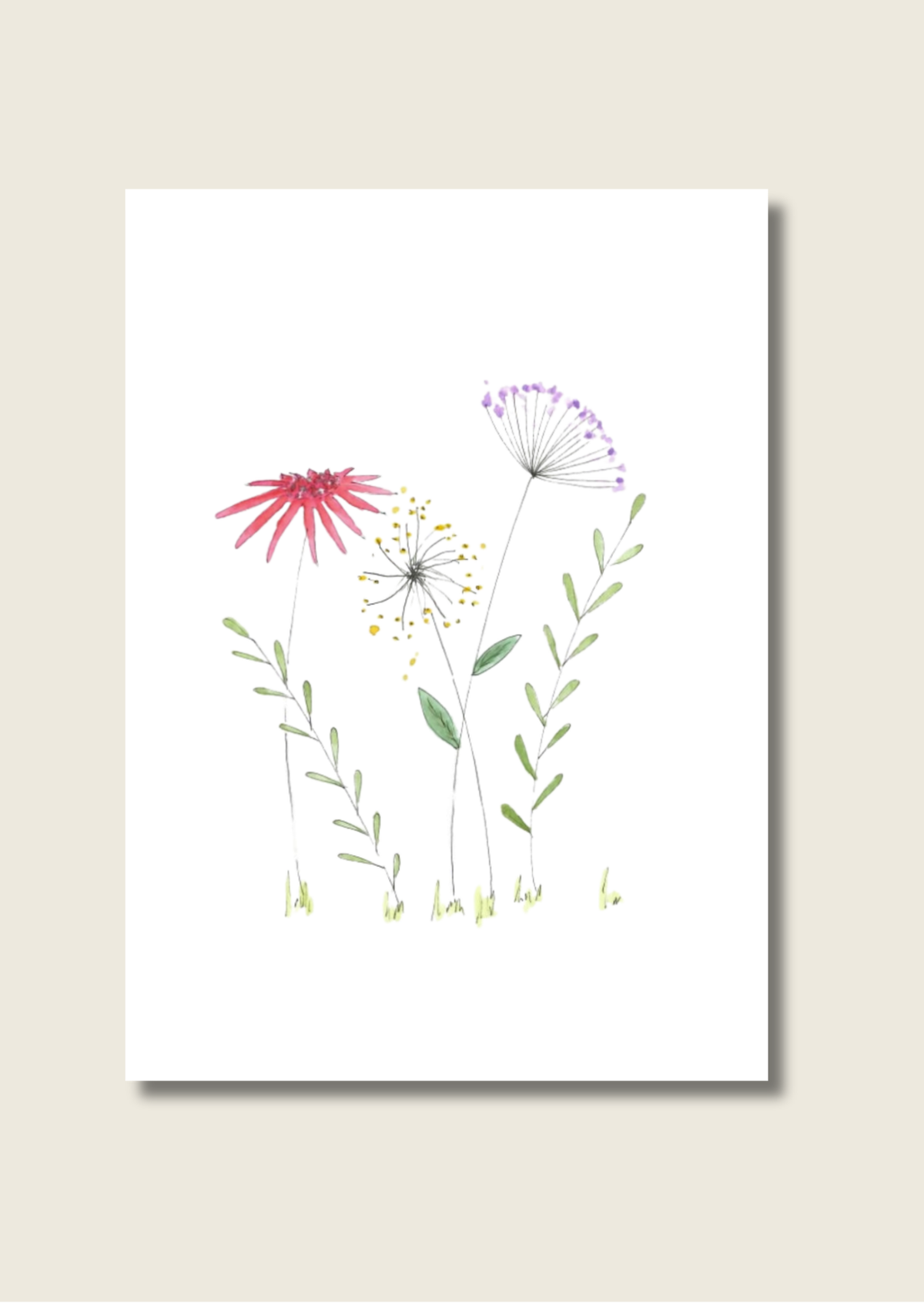 Ansichtkaart - bloemen