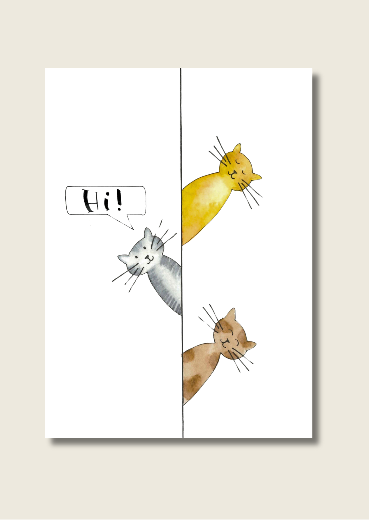 Ansichtkaart - katten