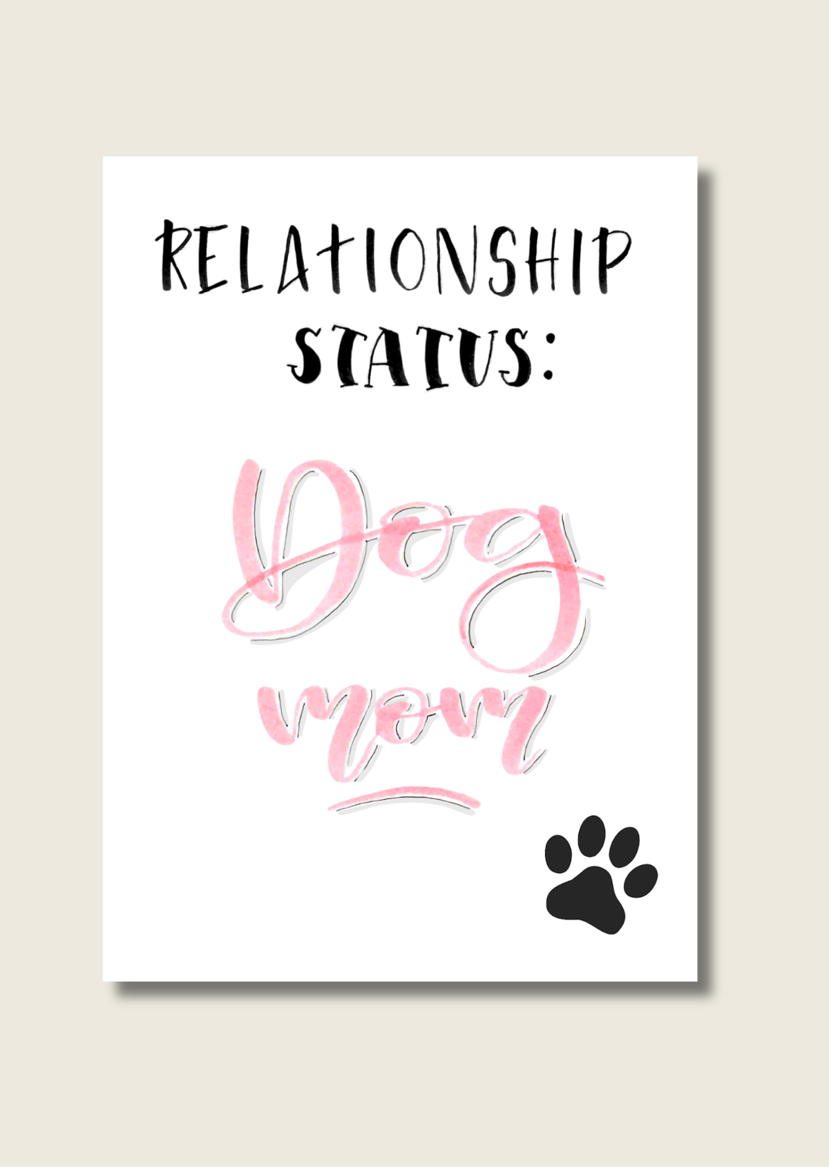 Ansichtkaart - dogmom