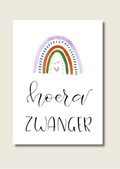 Wenskaart - Hoera zwanger