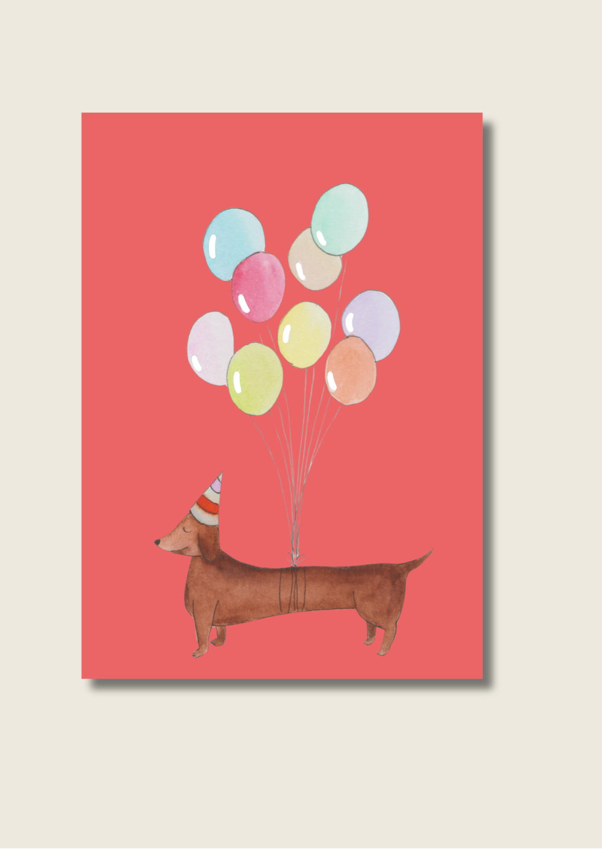 Dieren verjaardagskaarten kleur - los of als set