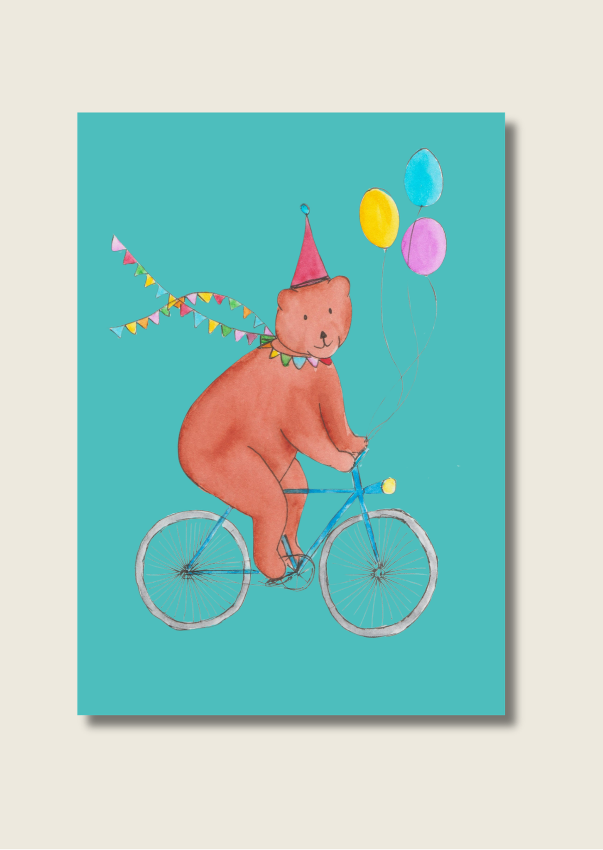 Dieren verjaardagskaarten kleur - los of als set