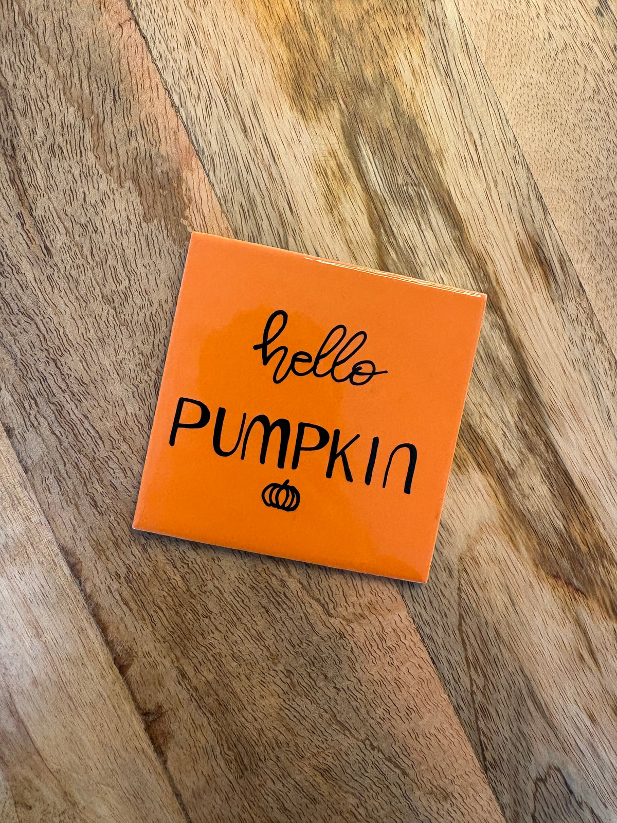 Tegeltje 'hello pumpkin'