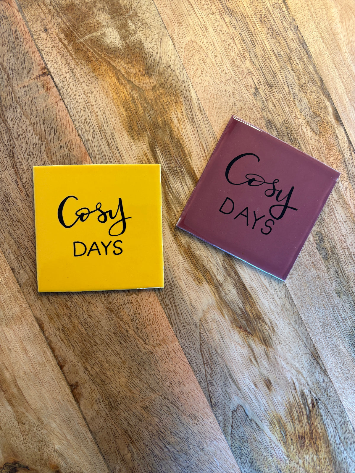 Tegeltje 'cosy days'