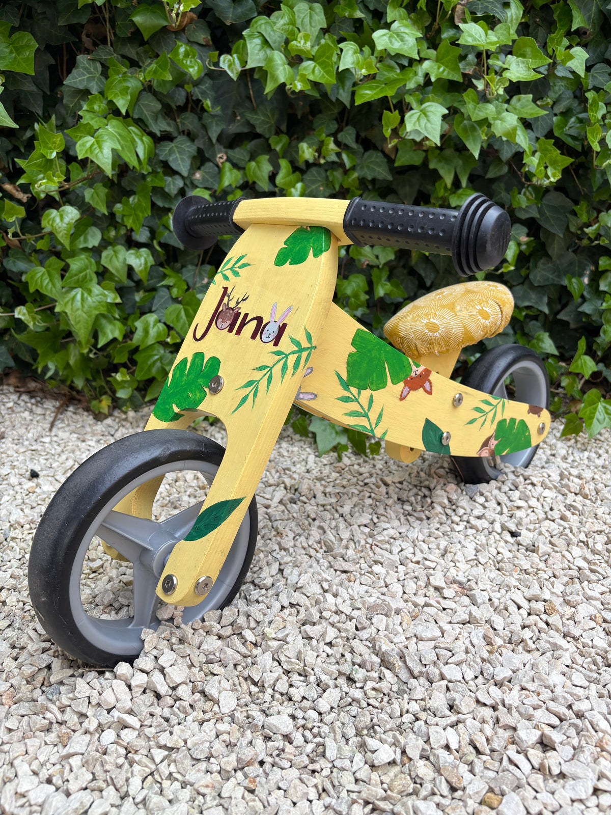 Gepersonaliseerd loopfietsje